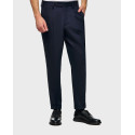 BOSS TAPERED-FIT TROUSERS IN MICRO-PATTERNED STRETCH COTTON - 50473539 PERIN - ΜΠΛΕ