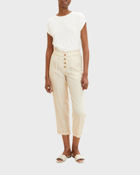 Tom Tailor Chinos With An Elastic Waistband - 1031407