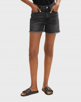 Tom Tailor Mom Denim Shorts Made Of Recycled cotton - 1031461 - ΜΑΥΡΟ