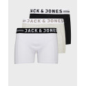 JACK & JONES 3-PACK BOXER SHORTS ΑΝΔΡΙΚΑ ΜΠΟΞΕΡ - 12081832 - ΜΑΥΡΟ