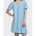 VERO MODA WOMEN'S DRESS - 10268936 - BLUE