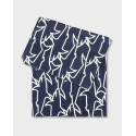 PAUL & SHARK ΠΕΤΣΕΤΑ Cotton & microfiber beach towel with printed Sharks - 22417052 - ΜΠΛΕ