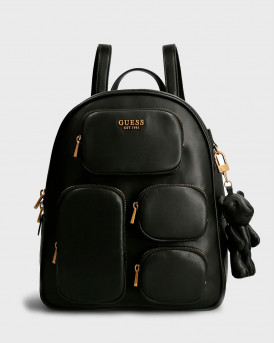 GUESS ΓΥΝΑΙΚΕΙΑ ΤΣΑΝΤΑ utility g με charm αρκουδακΙ - VB855432 - ΜΑΥΡΟ