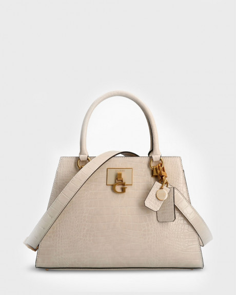 GUESS WOMEN'S STEPHI croc print handbag - CB787507