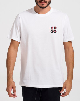 Hugo Ανδρικό T-Shirt - 50477006 DIMENTO - ΑΣΠΡΟ