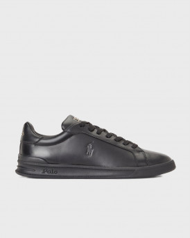 POLO RALPH LAUREN ANΔΡΙΚΑ SNEAKERS Heritage Court II Leather Trainer - 809845110001 - ΜΑΥΡΟ