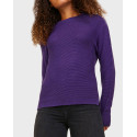 JACK & JONES XX WOMEN'S KNITTING JXSALLY TAPE KNITTED JUMPER - 12207212 - PURPLE