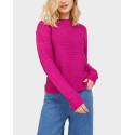 JACK & JONES XX WOMEN'S KNITTING JXSALLY TAPE KNITTED JUMPER - 12207212 - PURPLE