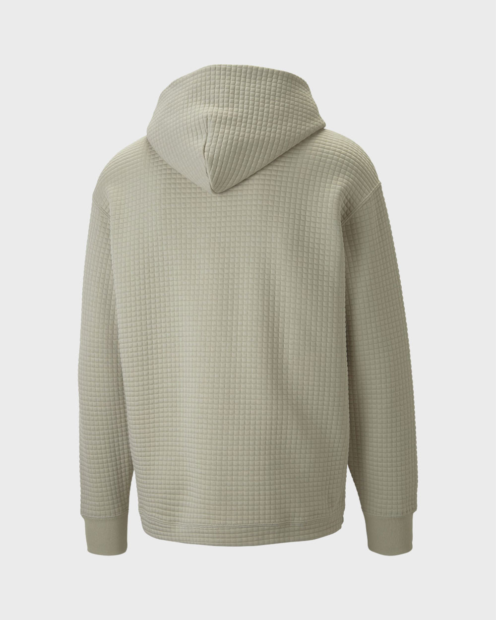 puma classics quilted mens grey hoodie