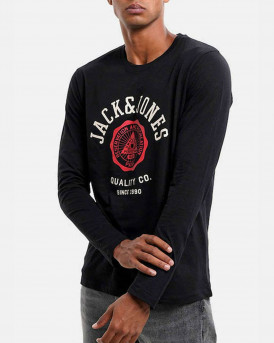 Jack & Jones Ανδρική Μπλούζα - 12210821 - ΜΑΥΡΟ