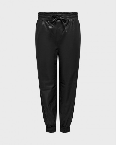 ONLY ΓΥΝΑΙΚΕΙΟ ΠΑΝΤΕΛΟΝΙ με όψη δέρμα - 15260831