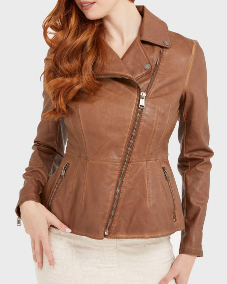Guess Women's Faux Leather Jacket - W2YN15WEP70