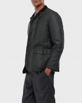 Barbour Ανδρικό Μπουφάν Winter Lutz Wax Jacket - MWX2056 - ΜΑΥΡΟ