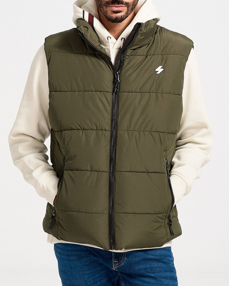 SUPERDRY MEN'S VEST D1 Sports Puffer Gilet - M5011156A