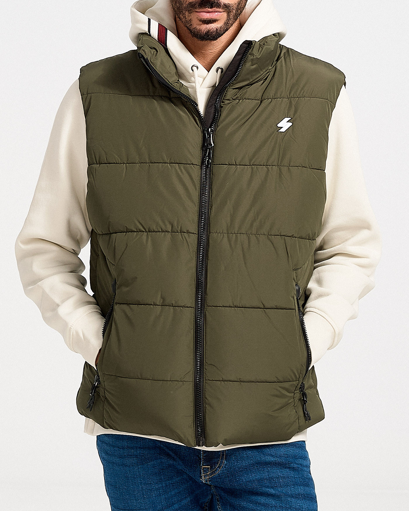 superdry puffer vest mens