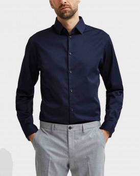 SELECTED FLEX PARK ΑΝΔΡΙΚΟ ΠΟΥΚΑΜΙΣΟ - 16077346 - ΜΠΛΕ