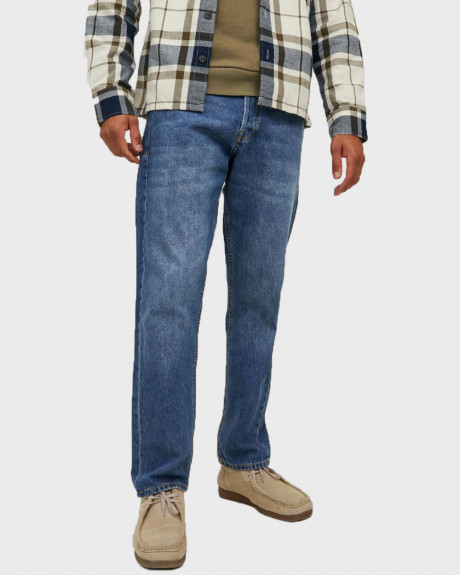 JACK & JONES MEN'S CHRIS ORIGINAL MF 108 LOOSE FIT JEANS - 12218770