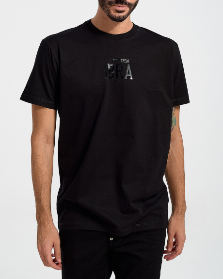 DSQUARED2 MEN'S T-SHIRT Ibra Black Tee - S78GD0059S23009