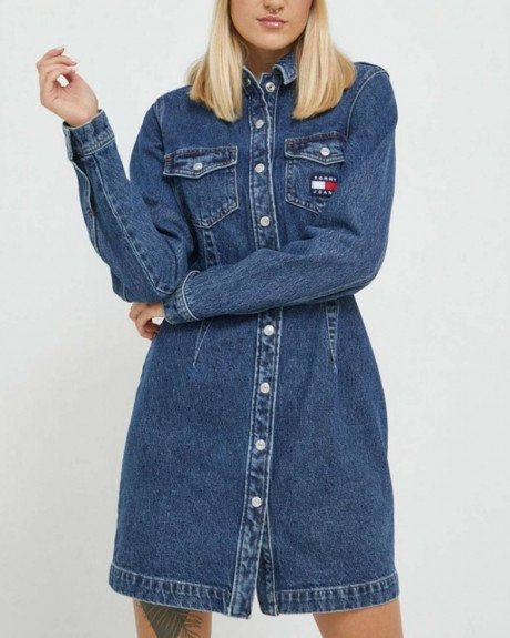 Tommy Hilfiger Γυναικείο Τζην Φόρεμα - DW0DW14144