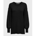 ONLY WOMEN'S KNIT Onlronjaseawool L/S Loose Pullover Knt - 15268126 - BLACK