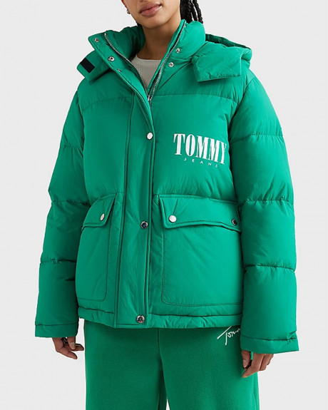 TOMMY HILFIGER ΓΥΝΑΙΚΕΙΟ ΜΠΟΥΦΑΝ OVERSIZED FIT PUFFER-JACKET - DW0DW14307