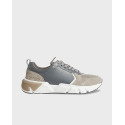 CALVIN KLEIN MEN'S SNEAKERS Leather Trainers - HM0HM00340 - GREY