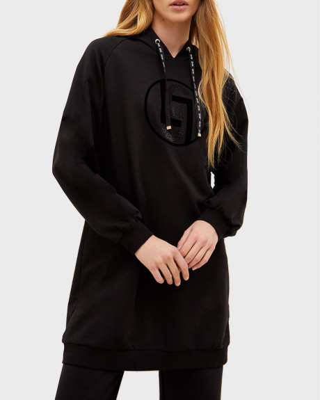 LIU-JO ΓΥΝΑΙΚΕΙΟ ΦΟΥΤΕΡ Eco-friendly dress with rhinestones - TF2158 F0904