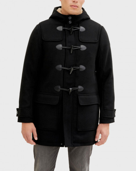 TOM TAILOR ΜΕΝ'S ΜΟΝΤΓΚΟΜΕΡΥ Duffle coat with faux fur - 1032508