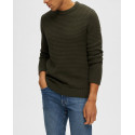 SELECTED ΑΝΔΡΙΚΗ ΜΠΛΟΥΖΑ LONG SLEEVED JUMPER - 16087945 - ΧΑΚΙ