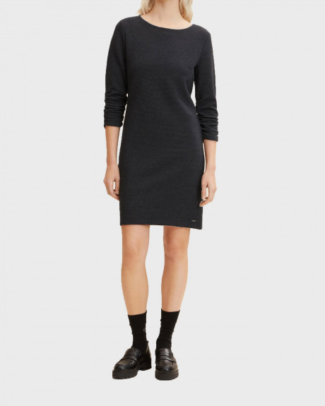 TOM TAILOR ΓΥΝΑΙΚΕΙΟ ΦΟΡΕΜΑ Dress with ruffles on the sleeves - 1033611