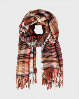 TOM TAILOR ΓΥΝΑΙΚΕΙΟ ΚΑΣΚΟΛ Scarf with a check pattern - 1032535 - ΚΑΦΕ
