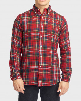 Polo Ralph Lauren Ανδρικό Πουκάμισο - 710886293001 - ΚΟΚΚΙΝΟ