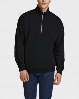 JACK & JONES ΑΝΔΡΙΚΗ ΜΠΛΟΥΖΑ - 12195145 - ΜΑΥΡΟ