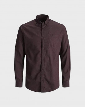 Jack & Jones Ανδρικό Πουκάμισο - 12193992 - ΜΠΟΡΝΤΩ