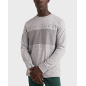 Tommy Hilfiger Organic Cotton Long Sleeved Logo T-Shirt - ΜW0MW28683 - GREY