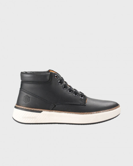 LUMBERJACK ΑΝΔΡΙΚΟ ΠΑΠΟΥΤΣΙ SCOTT MID CUT SNEAKER PULL-UP LEATHER -SMF3201001B03