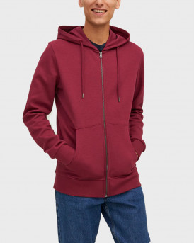 Jack & Jones Ζακέτα Classic Zip Hood - 12181901 - ΦΟΥΞΙΑ