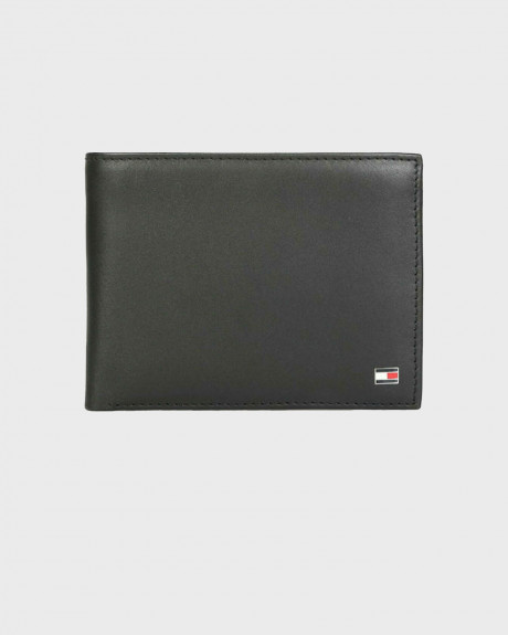 Tommy Hilfiger Signature Stripe Trifold Leather Men's Wallet - AM0AM00657