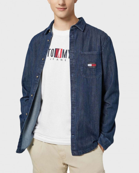 TOMMY HILFIGER ΑΝΔΡΙΚΟ ΠΟΥΚΑΜΙΣΟ TJM DENIM BADGE SHIRT - DM0DM15411