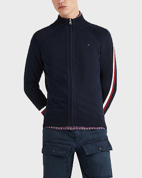 TOMMY HILFIGER ΠΟΥΛΟΒΕΡ ΜΕ SIGNATURE ΛΕΠΤΟΜΕΡΕΙΑ ΚΑΙ ΦΕΡΜΟΥΑΡ - MW0MW29036