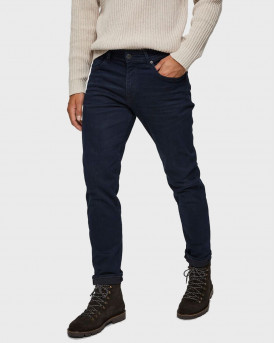 SELECTED ΜΕΝ'S JEAN DARK WASH STRAIGHT FIT JEANS - 16072113 - BLUE