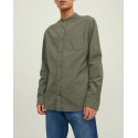 JACK & JONES TWILL  Mandarin collar twill Shirt  - 12209484 - LIGHT BLUE