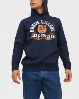 Jack & Jones Ανδρικό Φούτερ - 12210824 - BLUENAVY