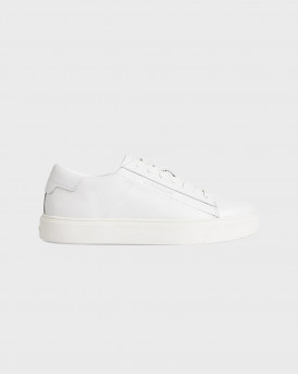 Calvin Klein Ανδρικά Δερμάτινα Sneakers - HM0HM00861 - ΑΣΠΡΟ