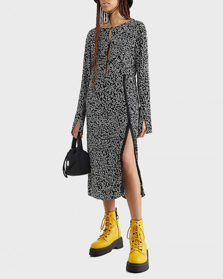 TOMMY HILFIGER WOMEN'S SKIRT DOODLE PRINT MIDI SKIRT - DW0DW14977