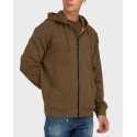 BOSS ΜΕΝ'S COTTON-TERRY ZIP-UP HOODIE WITH LOGO PATCH - 50477003 - OLIVE GREEN