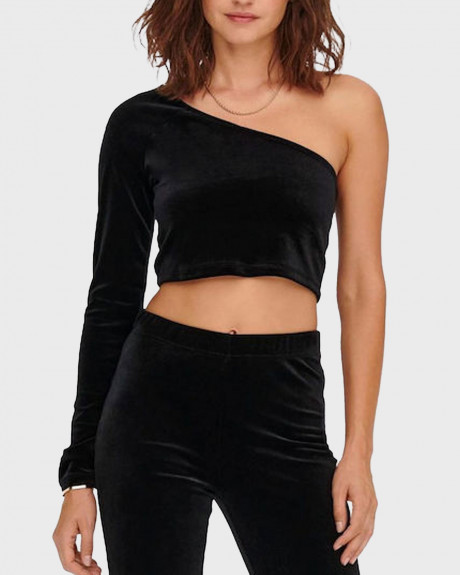 Only Γυναικείο Velvet Crop Top - 15277992