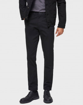 SELECTED ANΤΡΙΚΟ ΠΑΝΤΕΛΟΝΙ PANTS 175 SLIM FIT FLEX CHINOS - 16074054 - ΜΑΥΡΟ