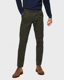 SELECTED ANΤΡΙΚΟ ΠΑΝΤΕΛΟΝΙ PANTS 175 SLIM FIT FLEX CHINOS - 16074054 - ΧΑΚΙ
