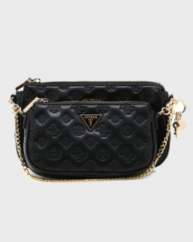GUESS MINI ΤΣΑΝΤΑ LA FEMME CROSSBODY - HWPD8689700  - ΜΑΥΡΟ